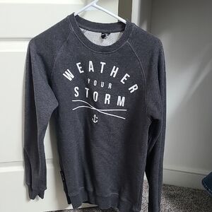 Flag Nor Faul Gray Weather Your Storm Sweatershirt